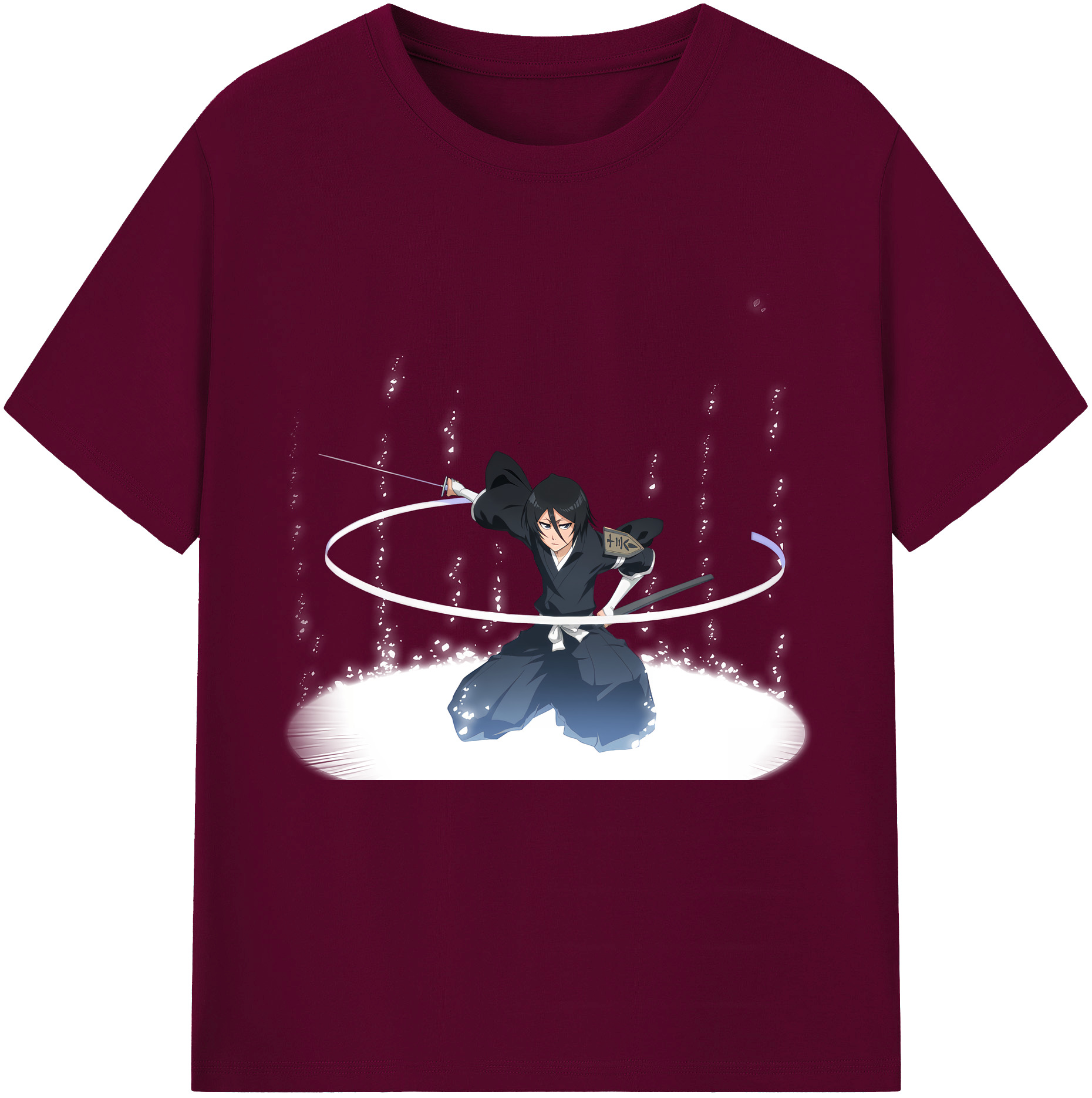 （画像用） ブリーチ 朽木ルキア BLEACH Kuchiki Rukia レディースカジュアルプリントTシャツ（綿100％）